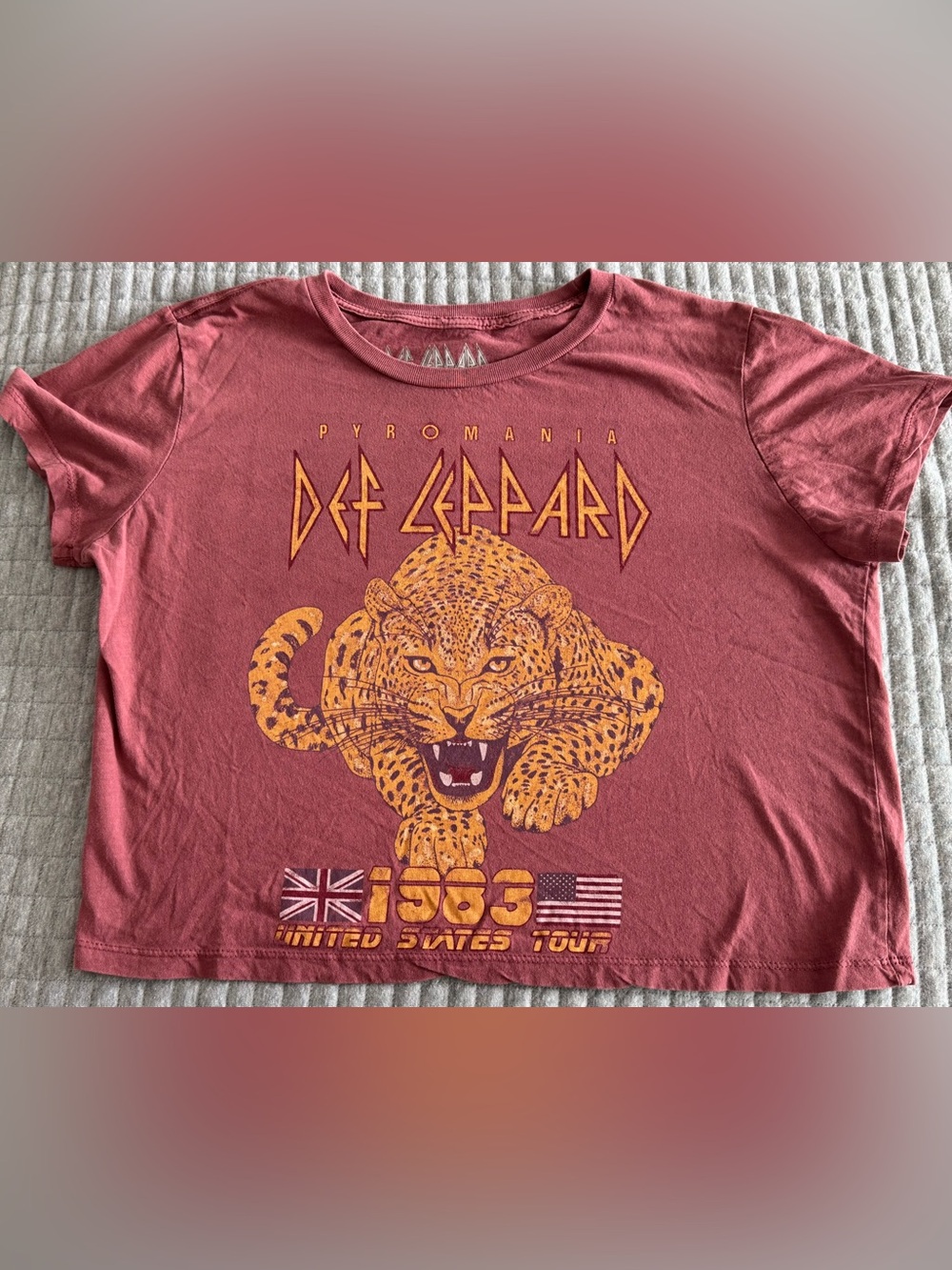 Def Leppard Cropped Tee by Goodie Two Sleeves